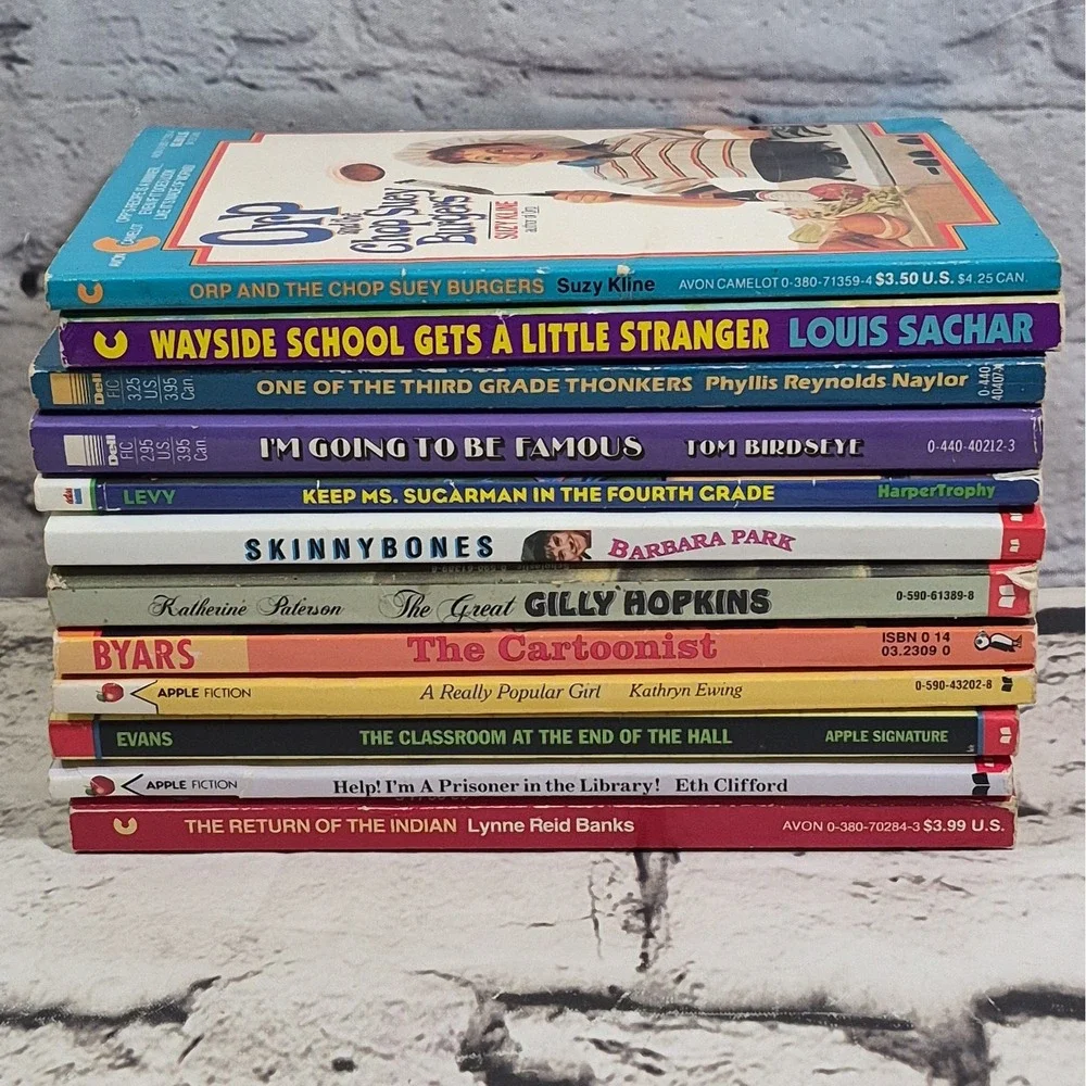 Vintage 90s Paperback Bundle Lot Of 12 Chapter Books Scholastic Apple More